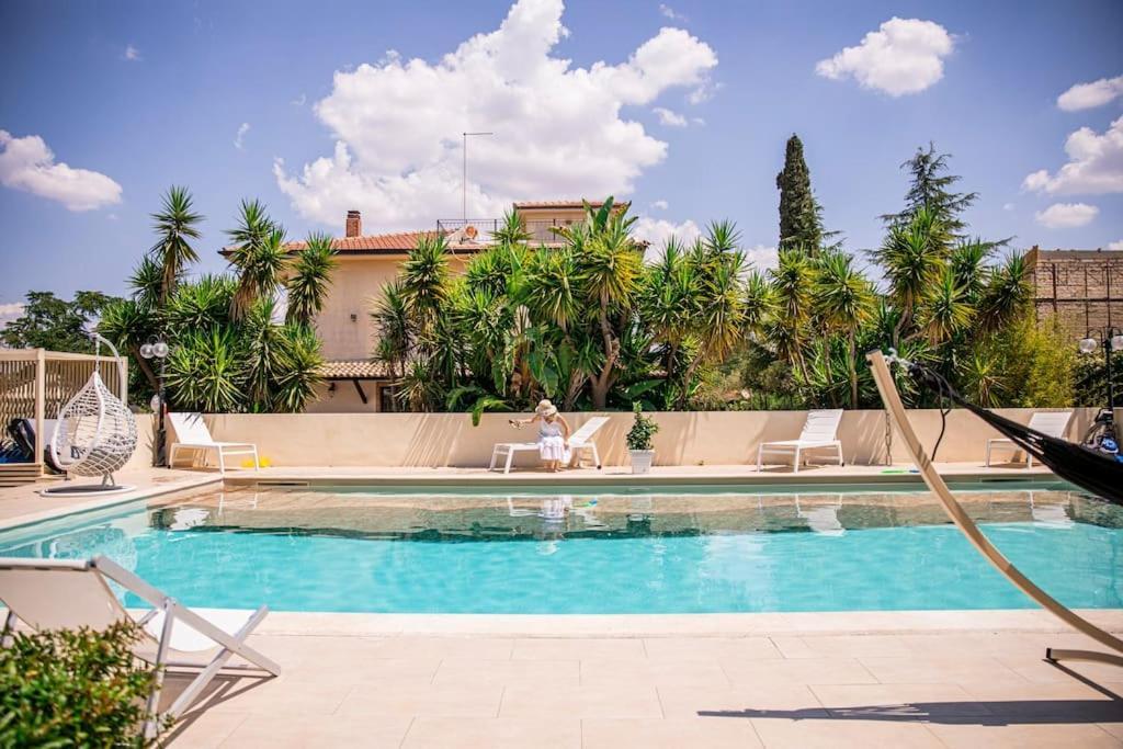 Villa con piscina e jacuzzi Canicattì Esterno foto