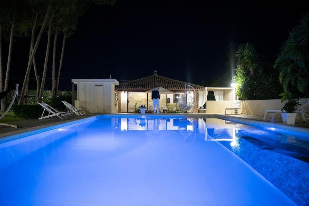 Villa con piscina e jacuzzi Canicattì Esterno foto